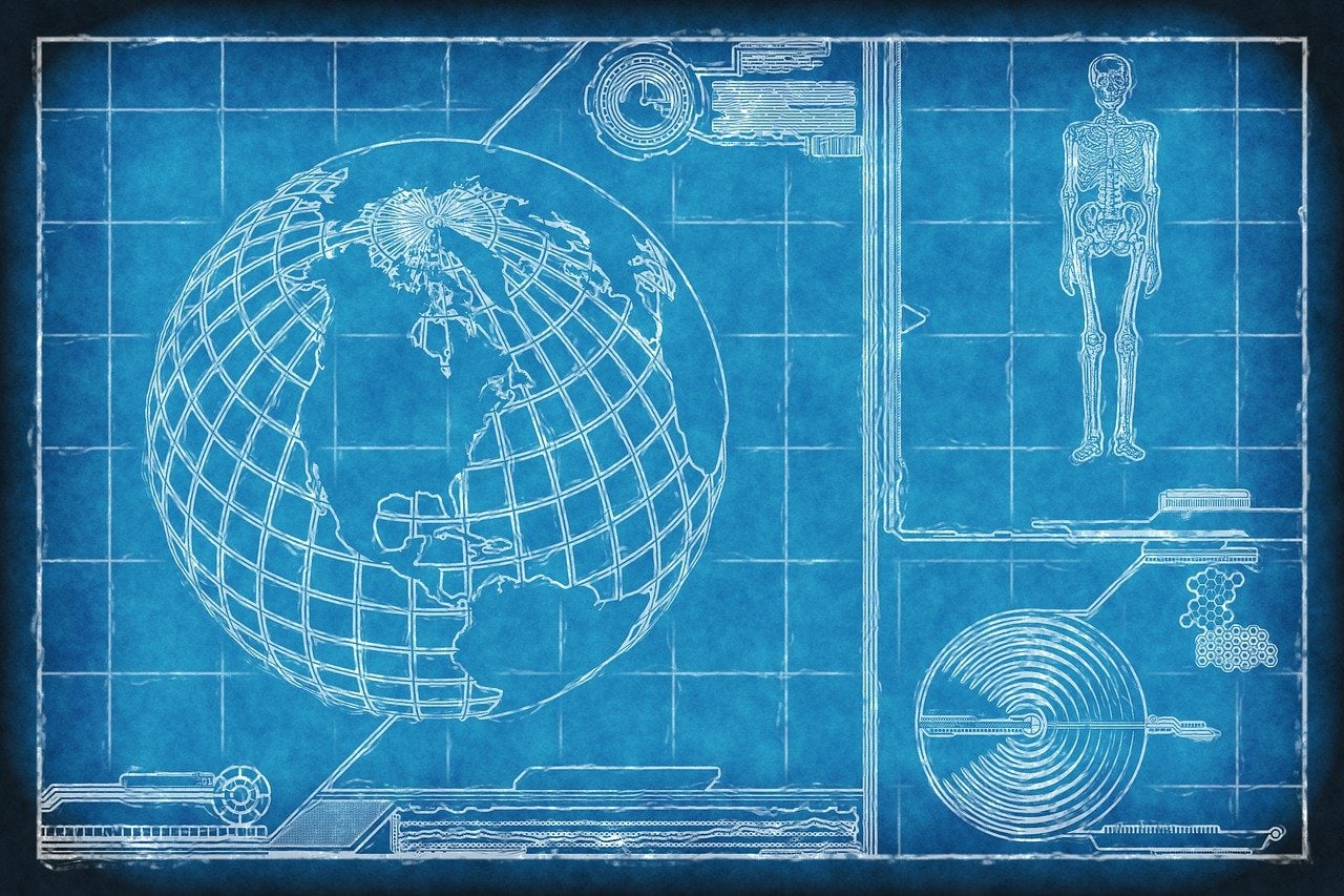 communication, technology, blueprint