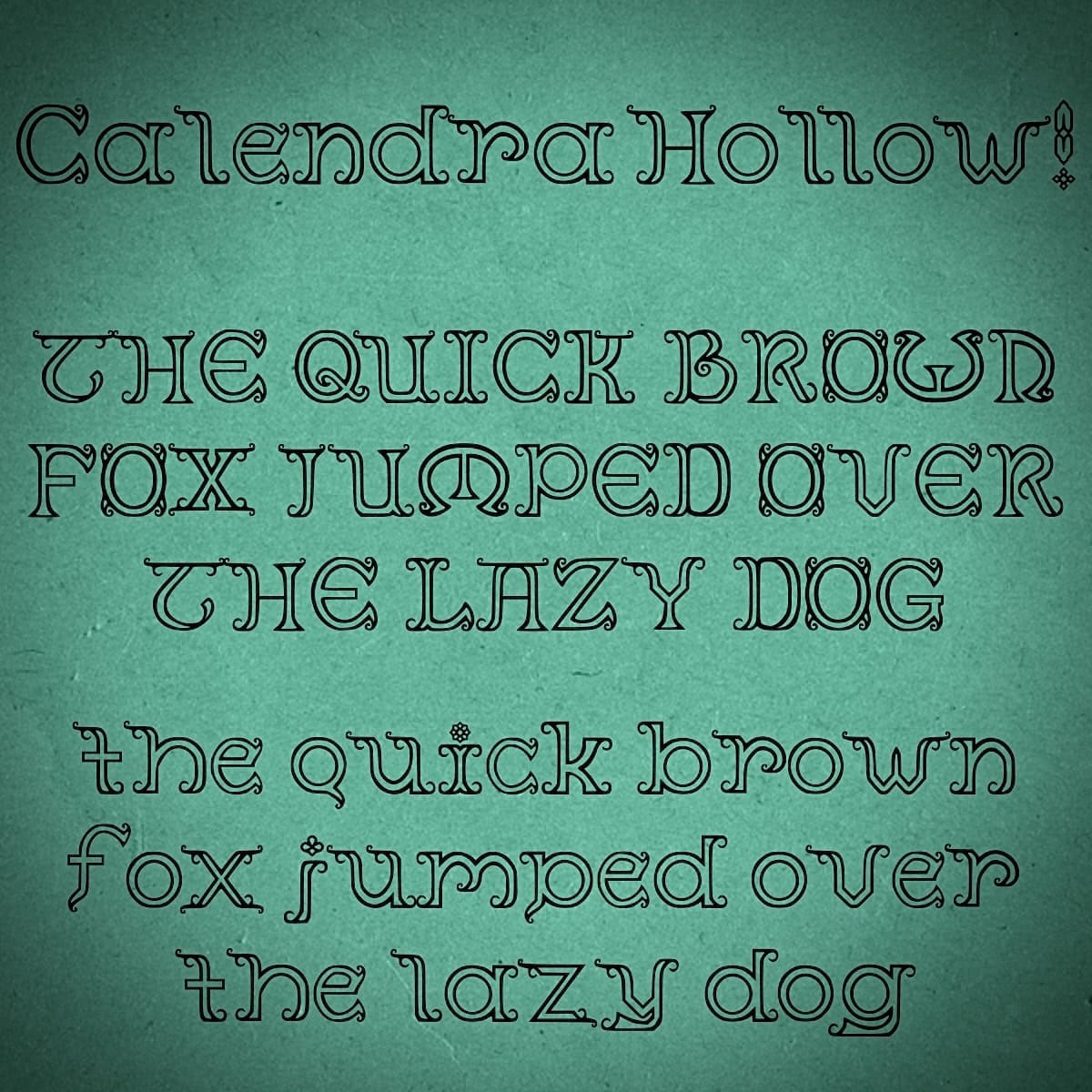 Calendra Font - Hollow